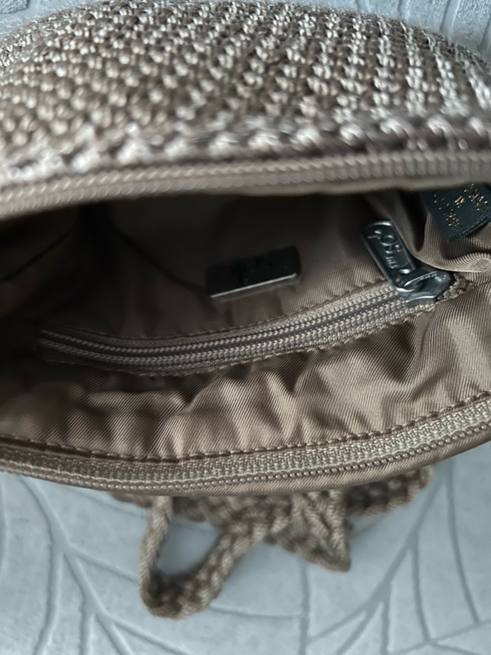 The Sak Small Brown Crochet Crossbody Bag - Picture 9 of 12